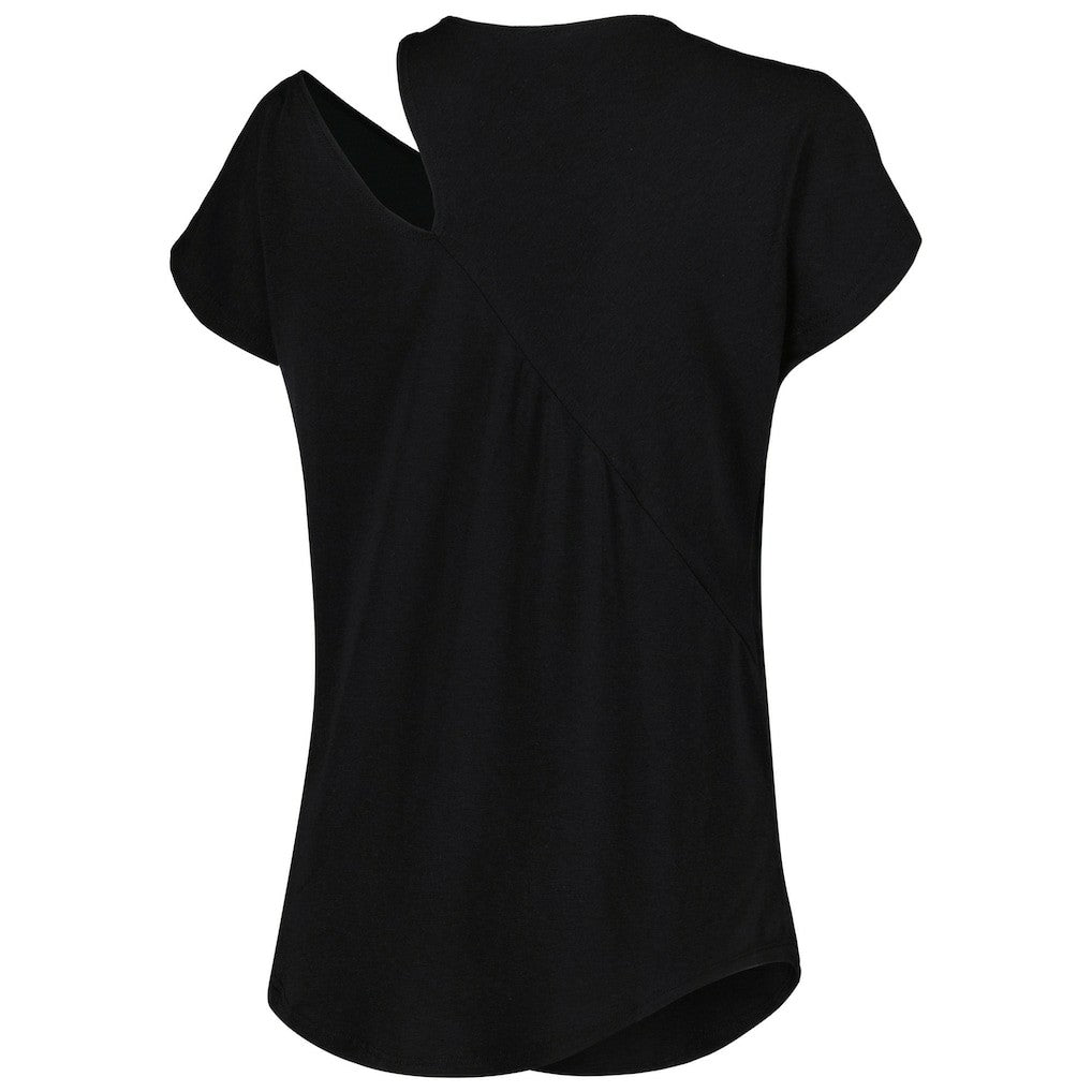 Cincinnati Bengals KIYA TOMLIN Women's Cut Out Tri-Blend Shirt - Black - NFL