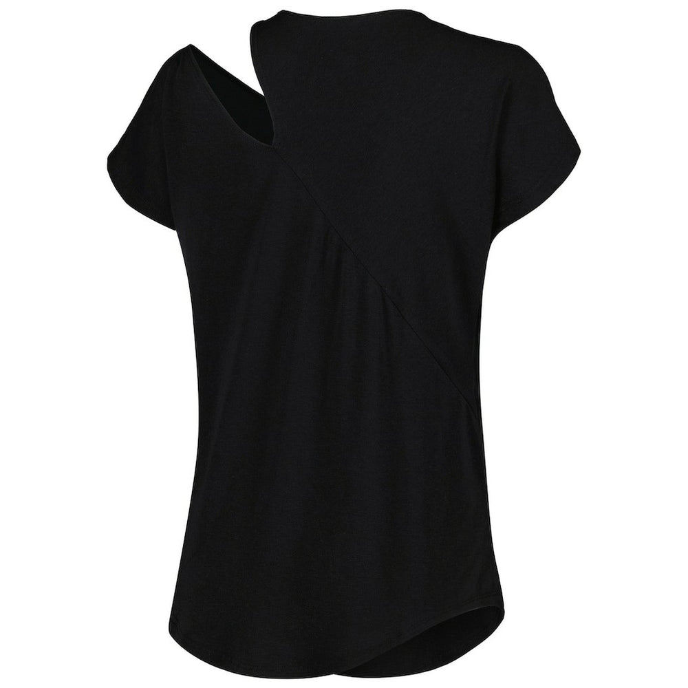 Cincinnati Bengals KIYA TOMLIN Women's Cut Out Tri-Blend Shirt - Black - NFL