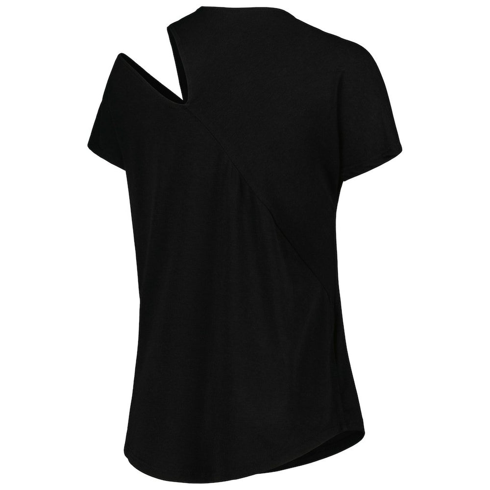 Green Bay Packers KIYA TOMLIN Women's Cut Out Tri-Blend Shirt - Black - NFL