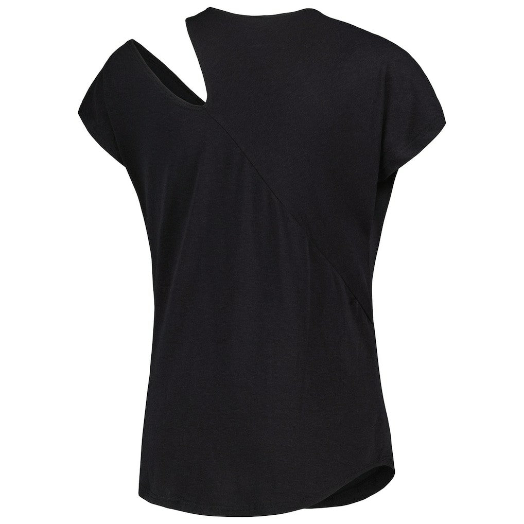 Kansas City Chiefs KIYA TOMLIN Women's Cut Out Tri-Blend Shirt - Black - NFL