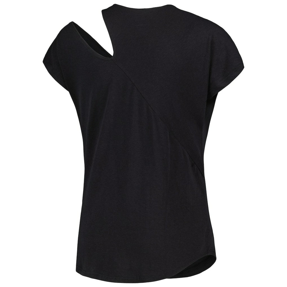 Kansas City Chiefs KIYA TOMLIN Women's Cut Out Tri-Blend Shirt - Black - NFL