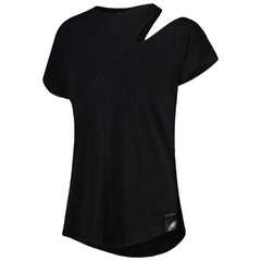 Philadelphia Eagles KIYA TOMLIN Women's Cut Out Tri-Blend Shirt - Black - NFL