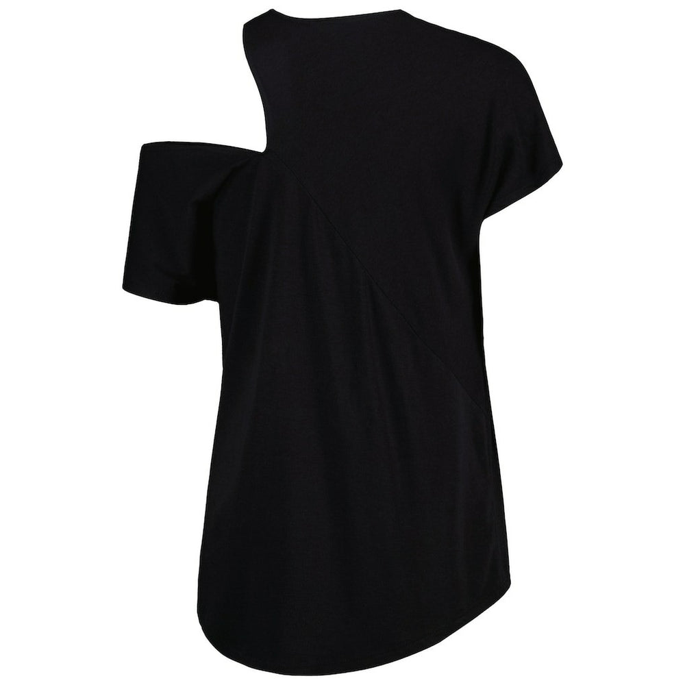 Philadelphia Eagles KIYA TOMLIN Women's Cut Out Tri-Blend Shirt - Black - NFL