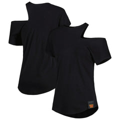 Washington Commanders KIYA TOMLIN Women's Cut Out Tri-Blend Shirt - Black - NFL