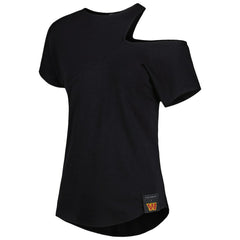 Washington Commanders KIYA TOMLIN Women's Cut Out Tri-Blend Shirt - Black - NFL