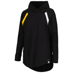 Pittsburgh Steelers KIYA TOMLIN Women's Tri-Blend Raglan Pullover Sweatshirt - Black - NFL