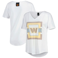 Washington Commanders KIYA TOMLIN Women's V-Neck T-Shirt - White - NFL