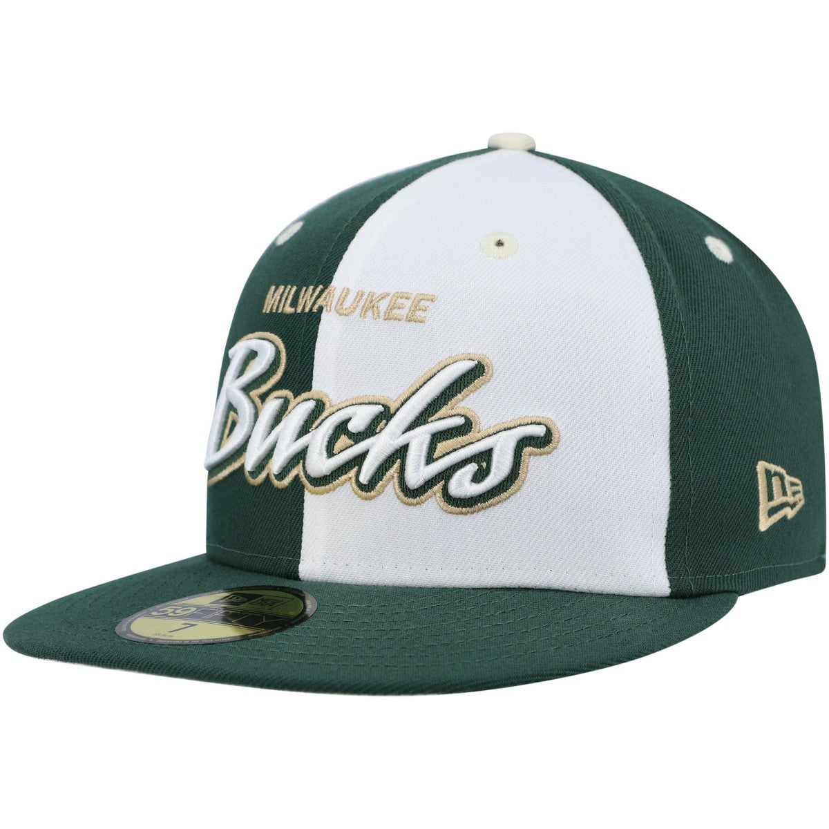New Era  Script Pinwheel 59FIFTY Fitted Hat Hunter Green/White