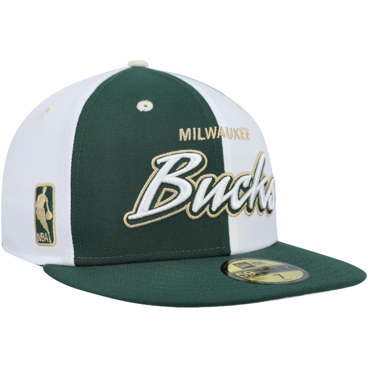 New Era  Script Pinwheel 59FIFTY Fitted Hat Hunter Green/White