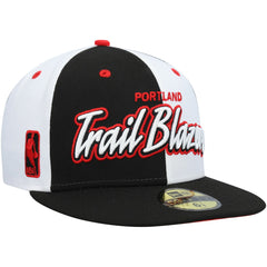 New Era  Script Pinwheel 59FIFTY Fitted Hat Black/White