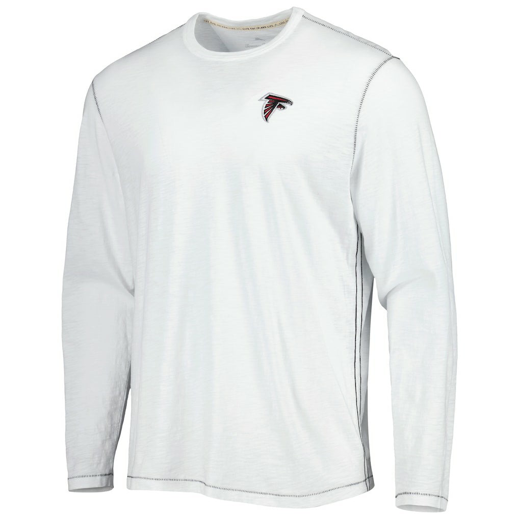 Atlanta Falcons Laces Out Billboard Long Sleeve T-Shirt - White - Tommy Bahama