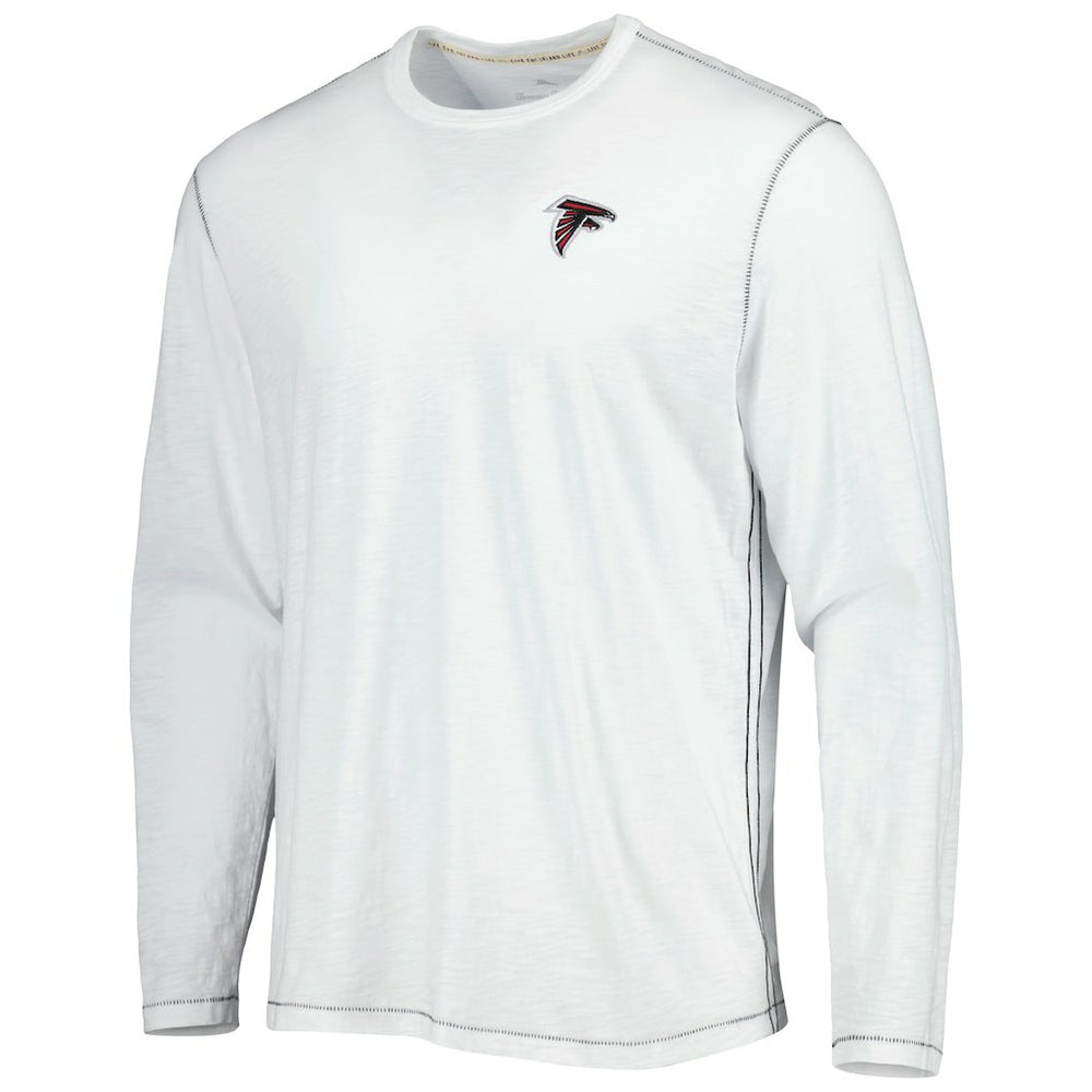 Atlanta Falcons Laces Out Billboard Long Sleeve T-Shirt - White - Tommy Bahama