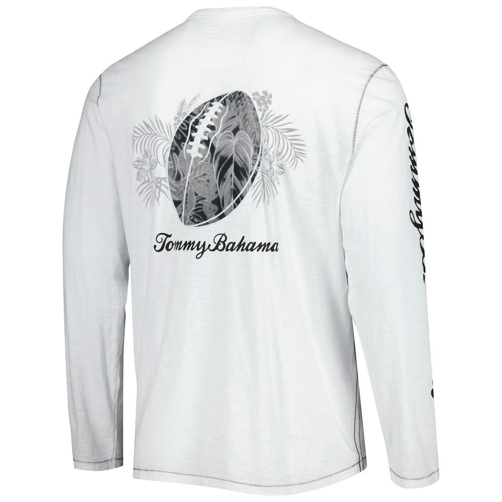 Atlanta Falcons Laces Out Billboard Long Sleeve T-Shirt - White - Tommy Bahama