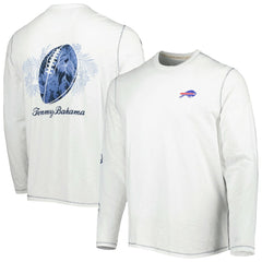 Buffalo Bills Laces Out Billboard Long Sleeve T-Shirt - White - Tommy Bahama