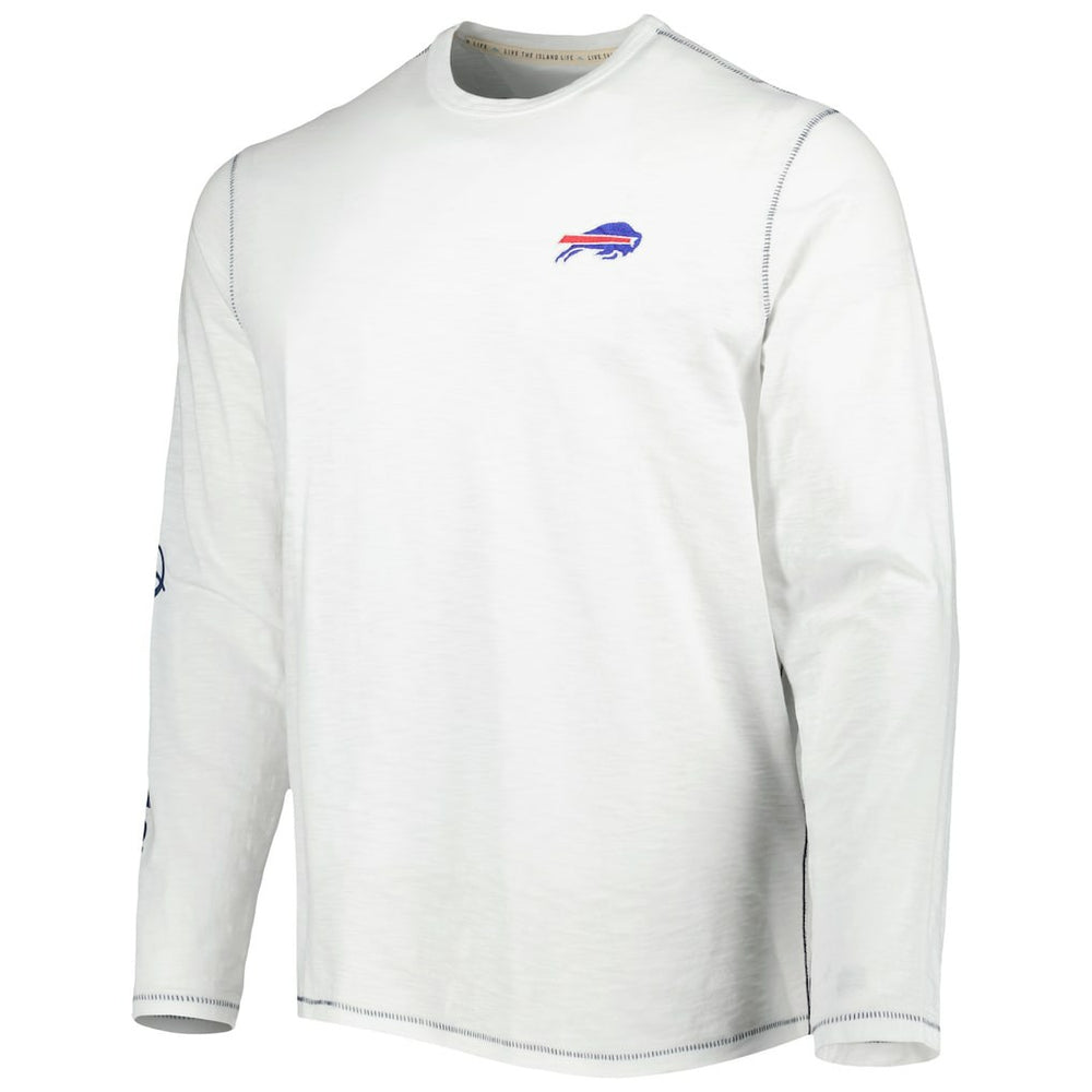 Buffalo Bills Laces Out Billboard Long Sleeve T-Shirt - White - Tommy Bahama