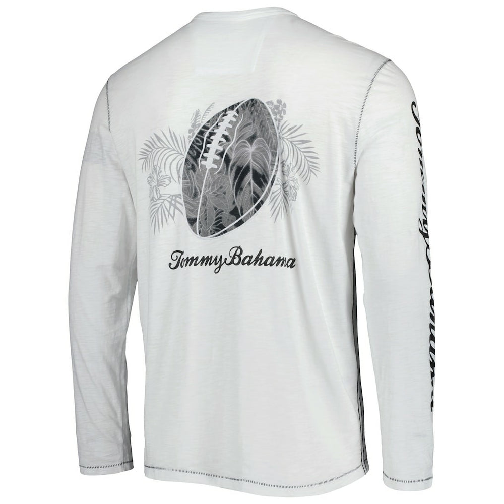 Carolina Panthers Laces Out Billboard Long Sleeve T-Shirt - White - Tommy Bahama