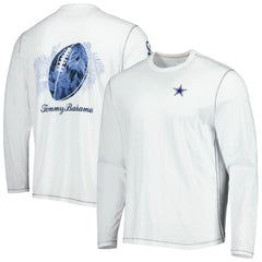 Dallas Cowboys Laces Out Billboard Long Sleeve T-Shirt - White - Tommy Bahama