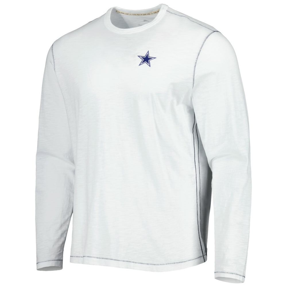 Dallas Cowboys Laces Out Billboard Long Sleeve T-Shirt - White - Tommy Bahama