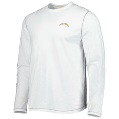 Los Angeles Chargers Laces Out Billboard Long Sleeve T-Shirt - White - Tommy Bahama