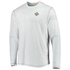 New Orleans Saints Laces Out Billboard Long Sleeve T-Shirt - White - Tommy Bahama