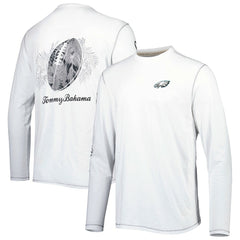 Philadelphia Eagles Laces Out Billboard Long Sleeve T-Shirt - White - Tommy Bahama