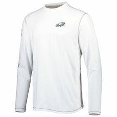 Philadelphia Eagles Laces Out Billboard Long Sleeve T-Shirt - White - Tommy Bahama
