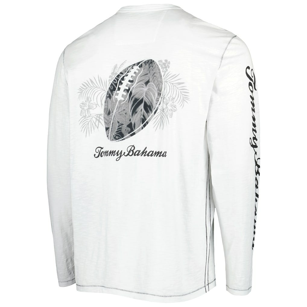 Pittsburgh Steelers Laces Out Billboard Long Sleeve T-Shirt - White - Tommy Bahama
