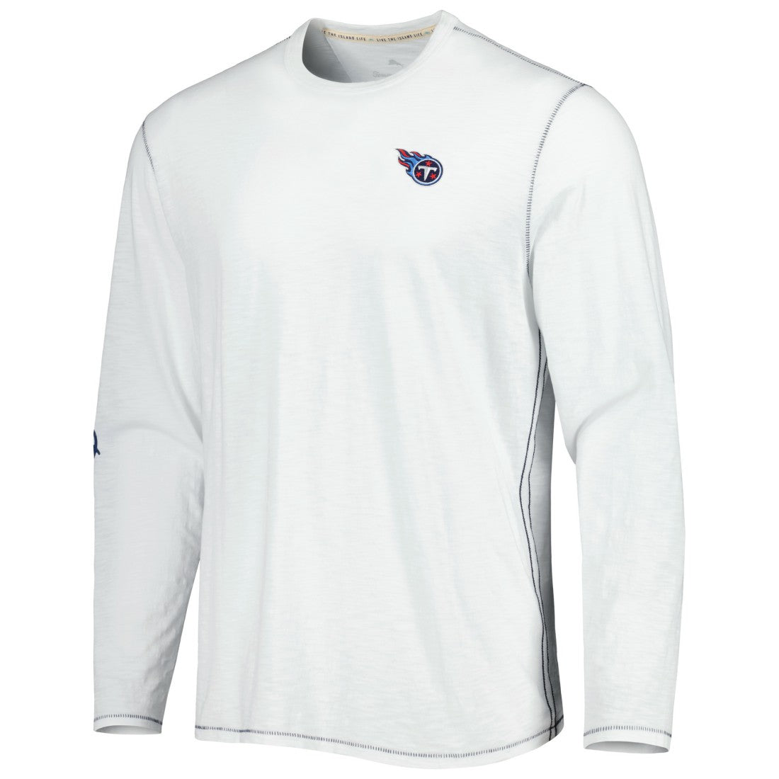 Tennessee Titans Laces Out Billboard Long Sleeve T-Shirt - White - Tommy Bahama