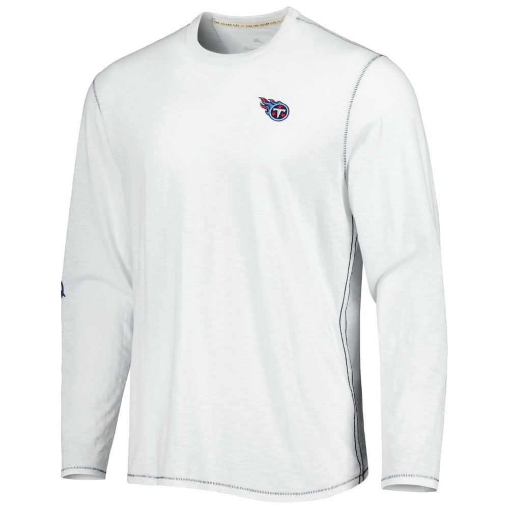 Tennessee Titans Laces Out Billboard Long Sleeve T-Shirt - White - Tommy Bahama