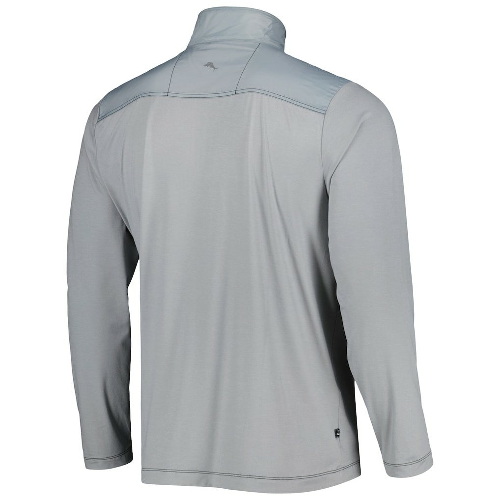 Las Vegas Raiders On Deck IslandZone Half-Zip Jacket - Gray - Tommy Bahama