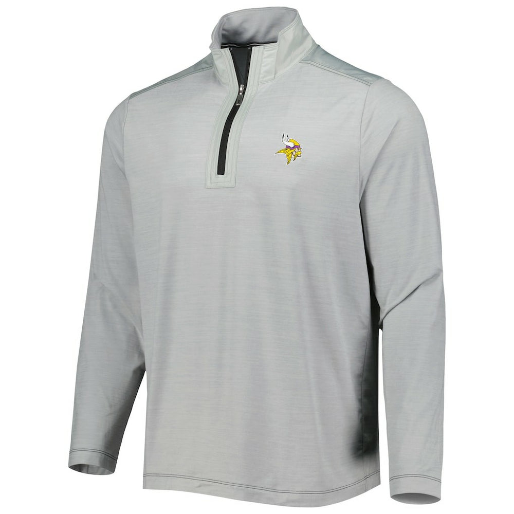 Minnesota Vikings On Deck IslandZone Half-Zip Jacket - Gray - Tommy Bahama