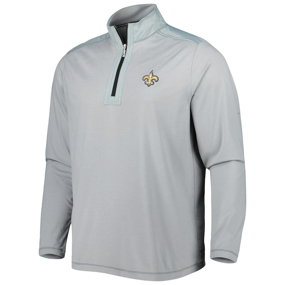 New Orleans Saints On Deck IslandZone Half-Zip Jacket - Gray - Tommy Bahama