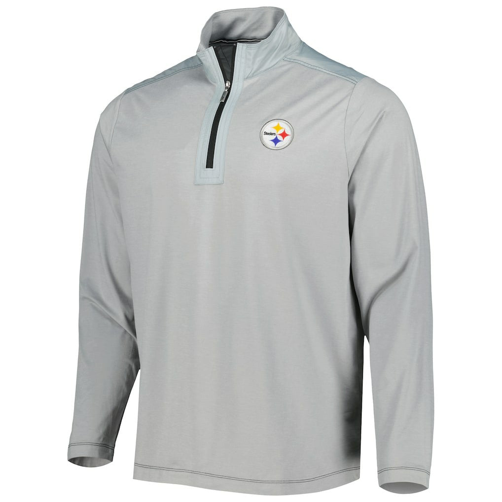 Pittsburgh Steelers On Deck IslandZone Half-Zip Jacket - Gray - Tommy Bahama