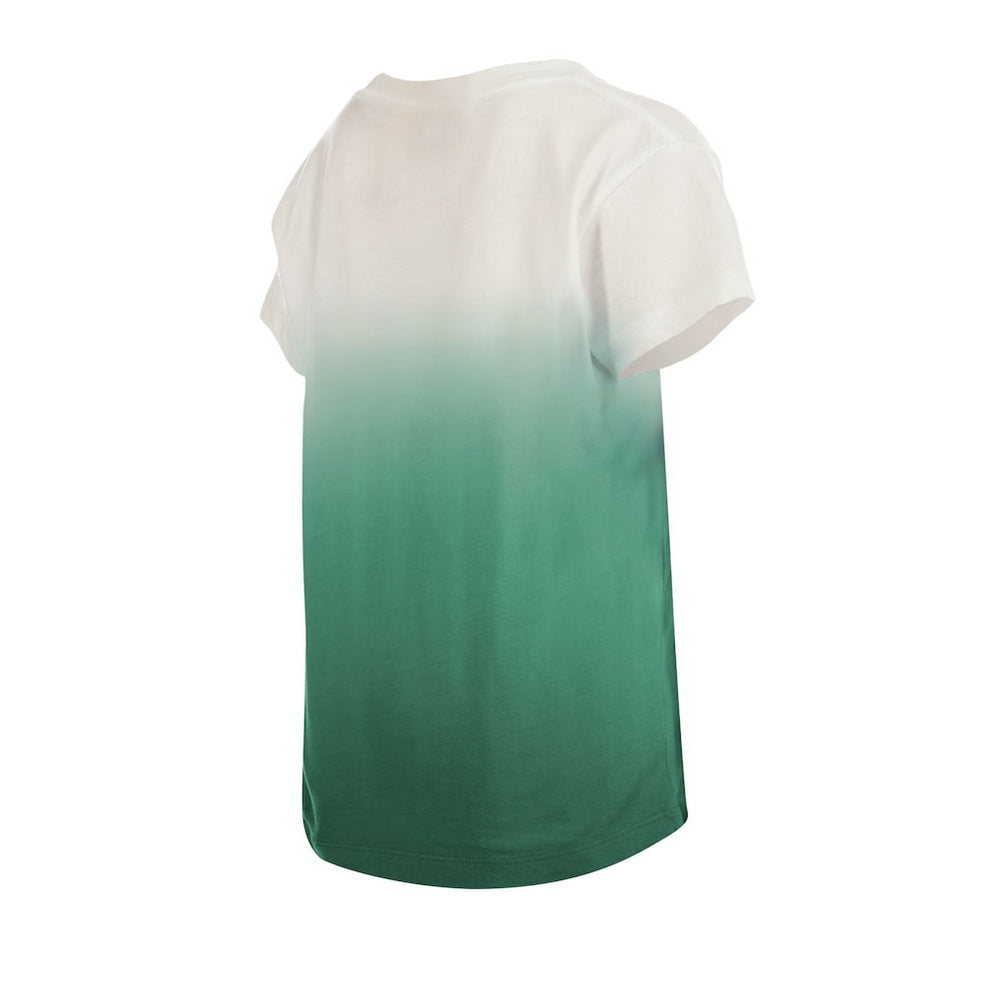 Green Bay Packers New Era Youth Multi Logo Ombre V-Neck T-Shirt - Green - NFL