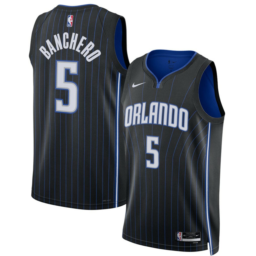 Nike Paolo Banchero Orlando Magic Unisex 2022 NBA Draft First Round Pick Swingman Jersey Icon Edition Black