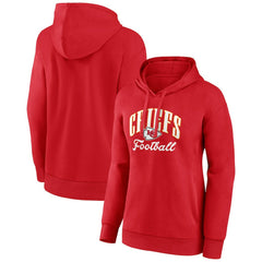 Kansas City Chiefs Women's Team Logo Victory Script Pullover Hoodie - Red - Fanatics