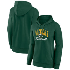 Green Bay Packers Women's Team Logo Victory Script Pullover Hoodie - Green - Fanatics