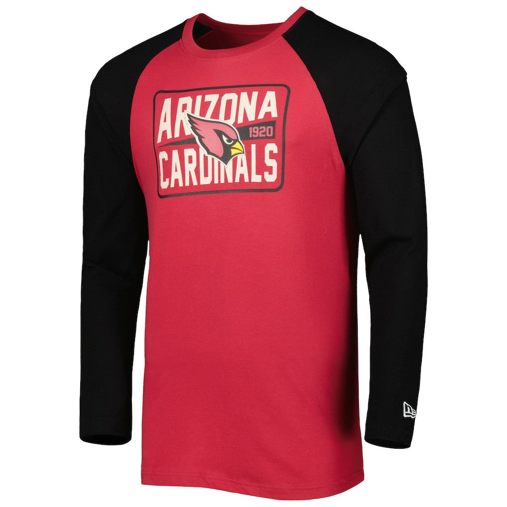 Arizona Cardinals New Era Current Raglan Long Sleeve T-Shirt - Cardinal - NFL