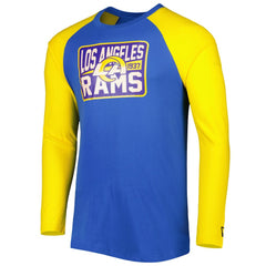 Los Angeles Rams New Era Current Raglan Long Sleeve T-Shirt - Royal - NFL