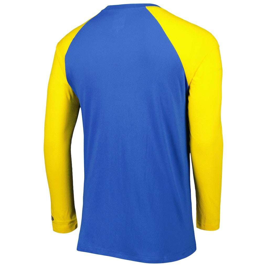 Los Angeles Rams New Era Current Raglan Long Sleeve T-Shirt - Royal - NFL