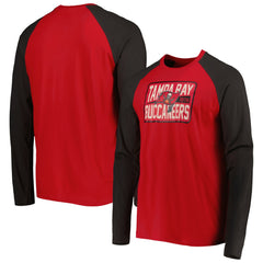Tampa Bay Buccaneers New Era Current Raglan Long Sleeve T-Shirt - Red - NFL