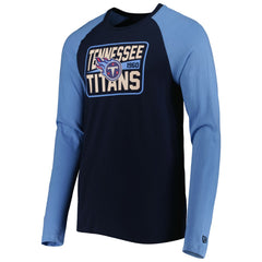 Tennessee Titans New Era Current Raglan Long Sleeve T-Shirt - Navy - NFL