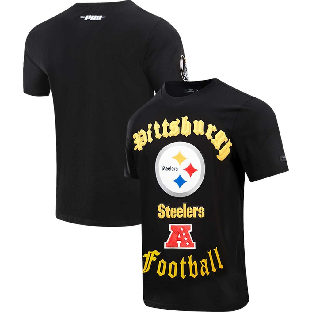 Pittsburgh Steelers Pro Standard Old English T-Shirt - Black - NFL