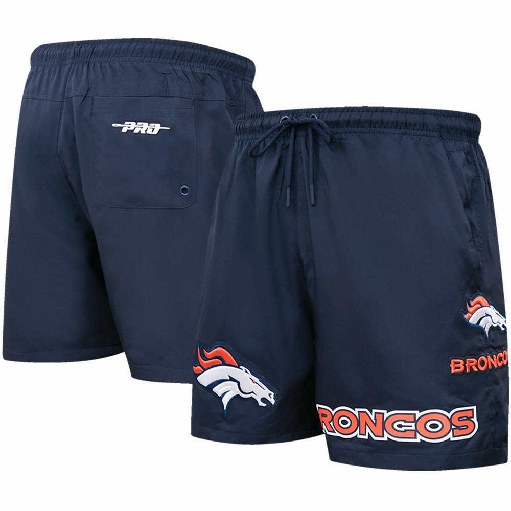 Denver Broncos Pro Standard Woven Shorts - Navy - NFL