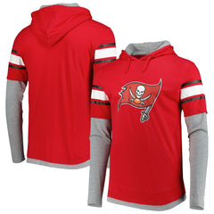 Tampa Bay Buccaneers New Era Long Sleeve Hoodie T-Shirt - Red - NFL