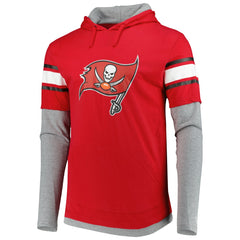 Tampa Bay Buccaneers New Era Long Sleeve Hoodie T-Shirt - Red - NFL