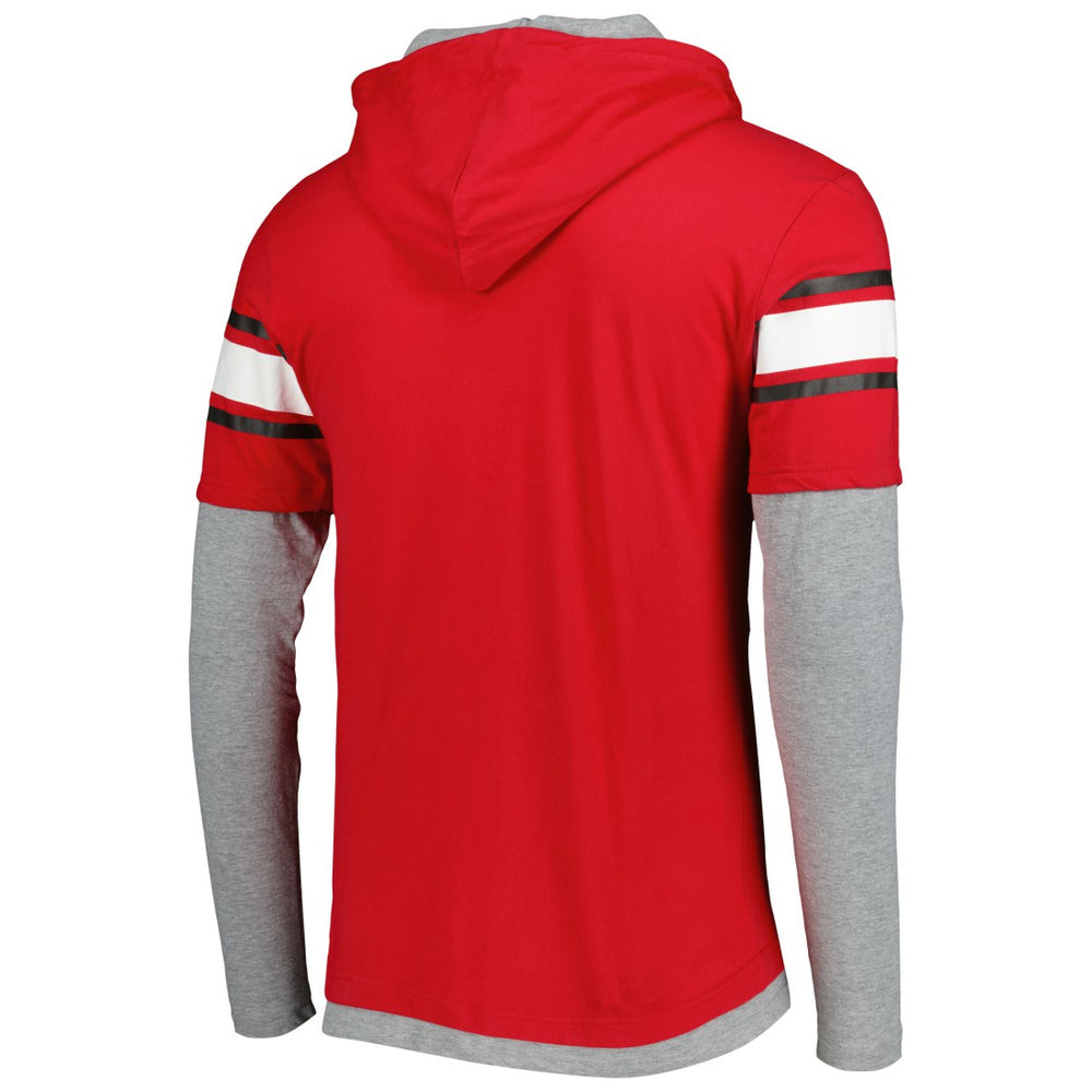 Tampa Bay Buccaneers New Era Long Sleeve Hoodie T-Shirt - Red - NFL