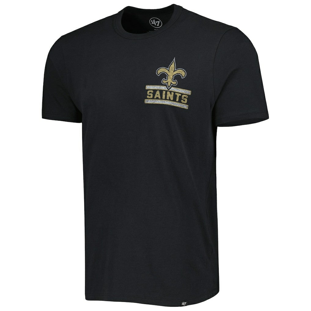 New Orleans Saints '47 Open Field Franklin T-Shirt - Black - 47 brand