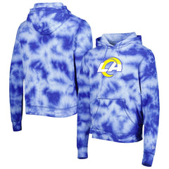 Los Angeles Rams New Era Team Tie-Dye Pullover Hoodie - Royal - NFL