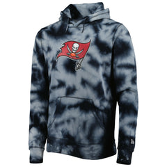 Tampa Bay Buccaneers New Era Team Tie-Dye Pullover Hoodie - Black - NFL